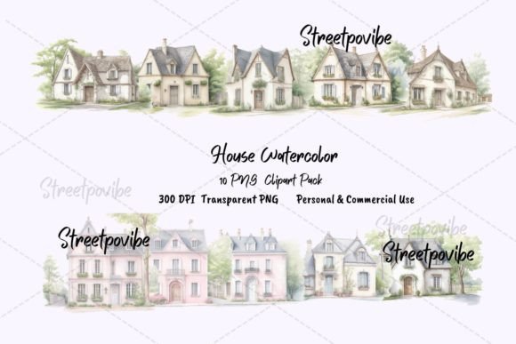 h1>Old French House Watercolor Clipart PNG: A Designer’s Review for Branding and Commercial Use