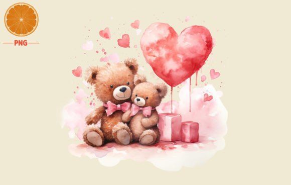 h1Valentine's Day Teddy Watercolor 3 – A Soft, Romantic Illustration for Seasonal Design Projects/h1