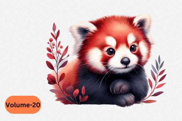 Red Panda Floral Watercolor Volume –20 Review
