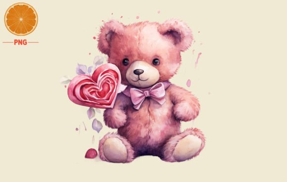 Valentine's Day Teddy Watercolor 4 Review
