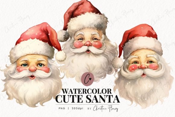 Watercolor Cute Santa Clipart: A Designer’s Review for Real Client Projects