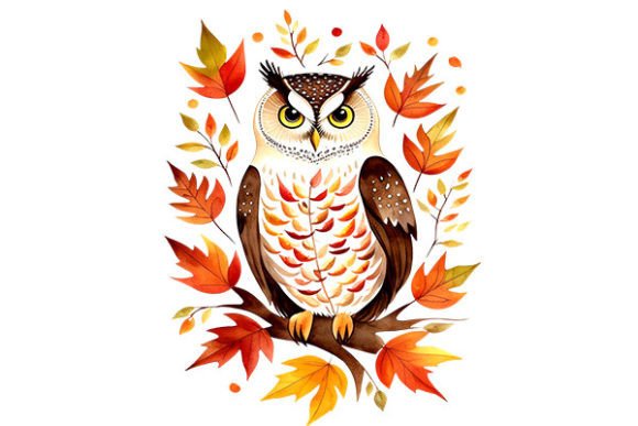 Watercolor Fall Owls Illustrations: A Designer’s Review for Local Branding and Packaging