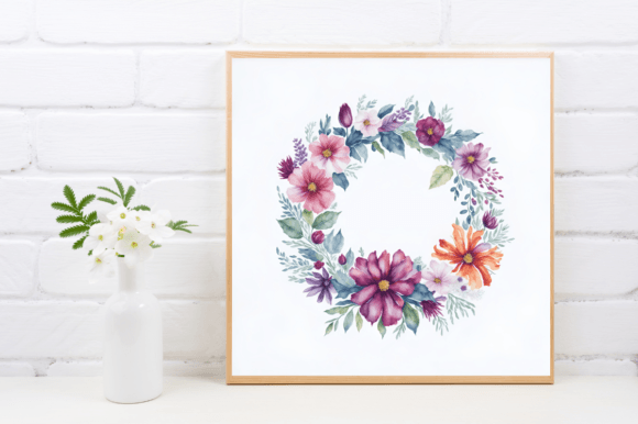 Watercolor Merry Card Background: A Festive Illustration for Handmade Holiday Crafts