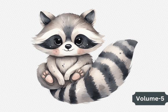 Watercolor Raccoon Clipart Volume –5 Review for Real Embroidery Use