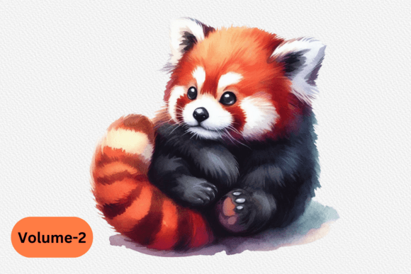 Watercolor Red Panda Clipart: Illustrations That Bring Charm to Branding