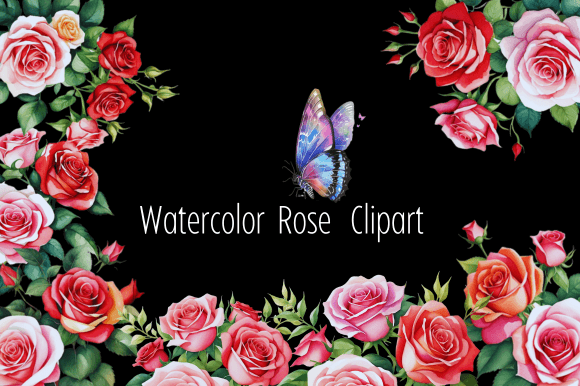 Watercolor Rose Illustrations for Modern Blog and Content Design