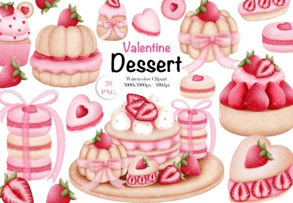 Watercolor Strawberry Desserts Clipart: A Designer’s Real-World Review