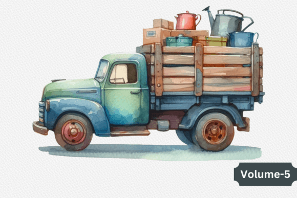 Watercolor Truck Clipart Volume –5: A Designer’s Honest Review