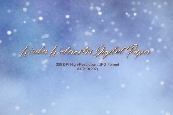 Winter Watercolor Digital Paper: A Brand Designer’s Review for Marketing & Visual Content